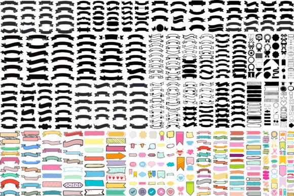 556 SVG Vintage Banner Ribbon Clipart