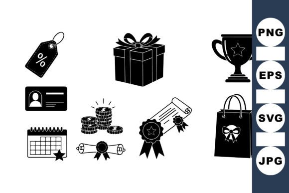 Achievement Award Icon Collection: Graphics for Crafts