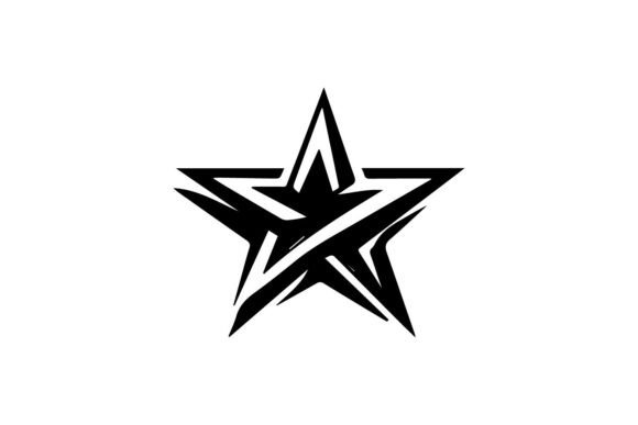 Bold Angular 3D Star Logo Design: Graphics & Logos for Impact
