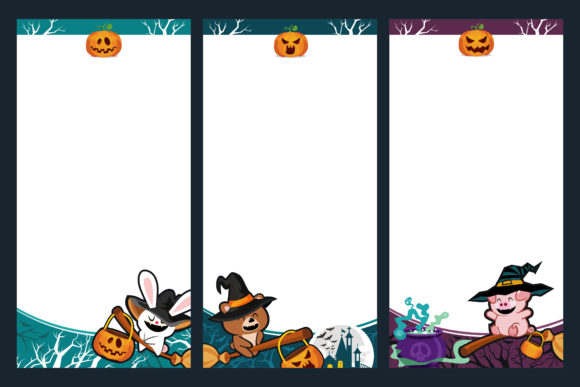 Halloween Notes KDP Daily Template: Graphics for Kdp Interiors
