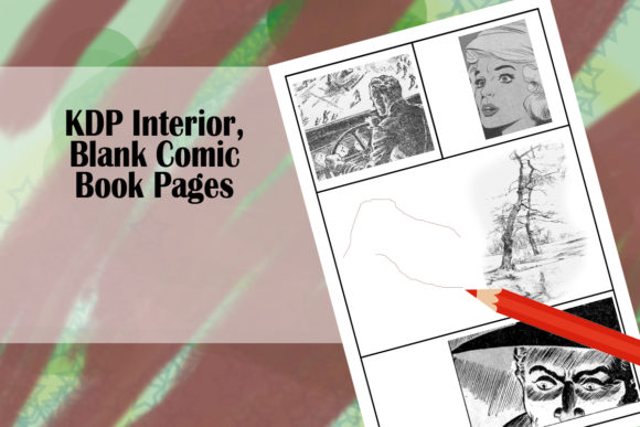 KDP Interior, Blank Comic Book Pages: Graphics for Kdp Interiors