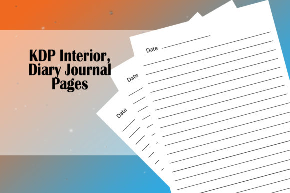 KDP Interior, Diary Journal Pages: Graphics for Kdp Interiors