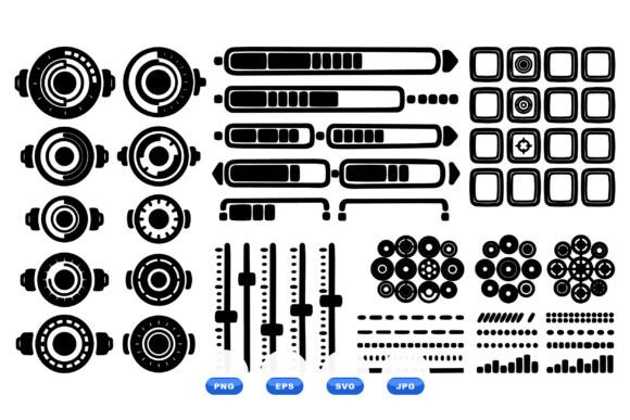 Minimal UI Controls Vector Pack: Graphics for Crafts Brands