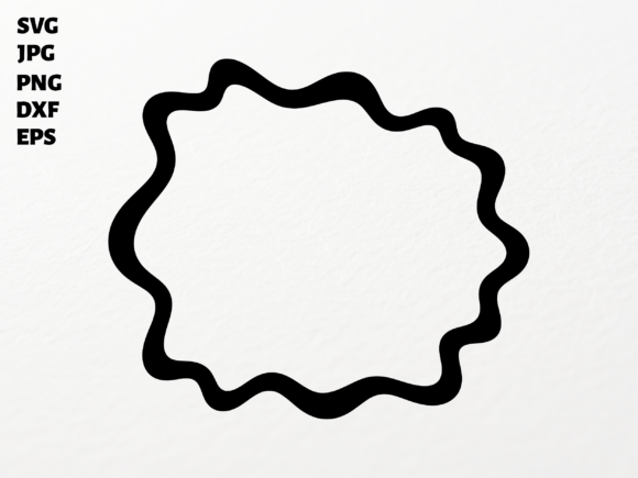 Organic Blob Frame SVG for Cricut