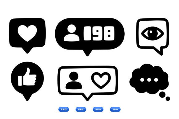 Social Media Icon Clipart Pack: Graphics for Creative Crafts